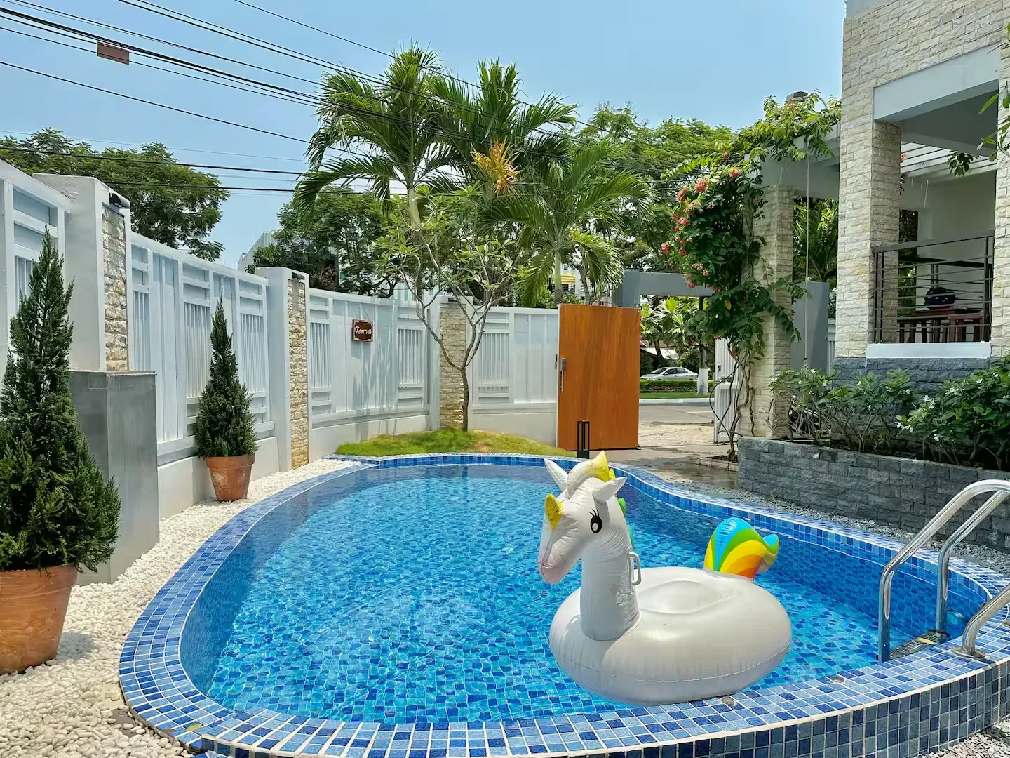 다낭 풀빌라 추천｜강변 1km 5룸 프라이빗 풀빌라｜30㎡ 수영장 + 자쿠지 + BBQ + 노래방 - 4